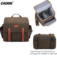 【LZ】✸❈  CADeN-Bolsa para câmera DSLR à prova dágua bolsa de lona resistente à água para Canon Nikon Sony lente à prova de choque para fotografia