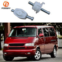 2ชิ้นด้านหน้าไฟหน้าปรับคลิปไฟหน้าสีขาวสกรูสำหรับ VW Transporter Caravelle Eurovan รถบัส T4 1990-2003อุปกรณ์รถยนต์