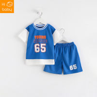 Summer Childrens Sports Basketball Suit New Boys Short-sleeved Quick-drying Clothes Girls Shorts Small and Medium-sized Childrens Fake Two-piece Suit