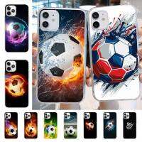 Fire Football Soccer ball Phone Case for iphone 13 11 12 pro XS MAX 8 7 6 6S Plus X 5S SE 2020 XR case Phone Cases