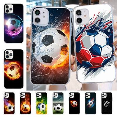 Fire Football Soccer ball Phone Case for iphone 13 11 12 pro XS MAX 8 7 6 6S Plus X 5S SE 2020 XR case