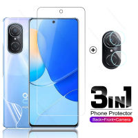 ฟิล์มกระจกนิรภัย9H สำหรับ Huawei Nova 9 SE,ฟิล์มกันรอยกระจกเลนส์กล้องฟิล์มป้องกันหน้าจอ3in1 9H สำหรับ Huawei Nova 9SE Nova9 SE Nova9SE 6.78"