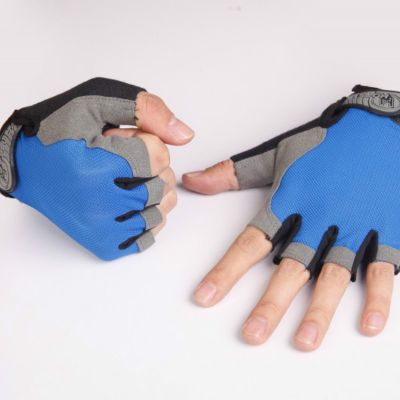 Cycling Half-Finger Gloves Anti Slip Outdoor Sport Sun Protection Cycling Gloves Breathable Mesh FabricSport Bicycle Accessories
