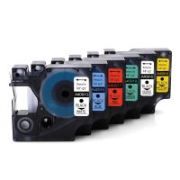 6pcs 9mm Compatible Dymo D1 Label Tape 40910-40919 Printer