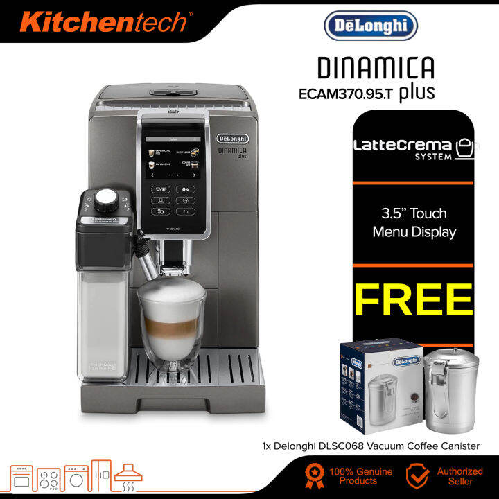 Delonghi Dinamica Plus ECAM370.95.T Fully Automatic Espresso Coffee ...