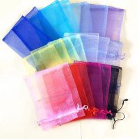 25/50 Buah Tas Organza 7X9 9X12 10X15Cm 13X18Cm Kemasan Perhiasan Tas Organza Tas Hadiah Pesta Pernikahan Kantong