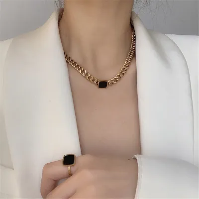 New Style Versatile Collar Chain Neck Chain Bracelet Ring Personality Exaggerated Chain Women Bracelet Women Necklace