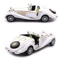 สีขาว1:28 Scale 16.8ซม. โลหะ Diecasts 500K คลาสสิกดึงกลับ1936รถรุ่นยานพาหนะของเล่น F เด็ก Collection