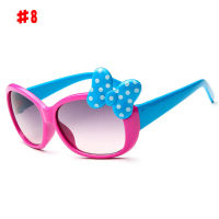 8 Color Girls Bow Glasses Baby Anti-UV Sunglasses Cartoon