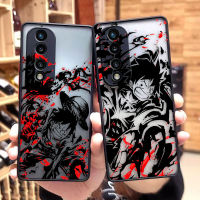 Matte เคสศัพท์สำหรับ HONOR 70 50 30S 30 20 9A 9X PLAY 4T X7 X8 8X 5G V40กรณี Funda Shell อะนิเมะ O-One P-Piece G-Gear 5