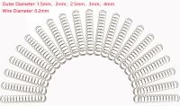 ✗♂™ Wire Diameter 0.2mm Stainles Steel Micro Small Compression Spring OD 2mm/2.5mm/3mm/4mm Length 5-50mm 10Pcs