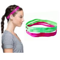 HOT 1 PC Candy Color Women Men Yoga Hair Bands Sports Headband Girls Sport Anti-slip Elastic Rubber Sweatband Football Running Exercise Bands