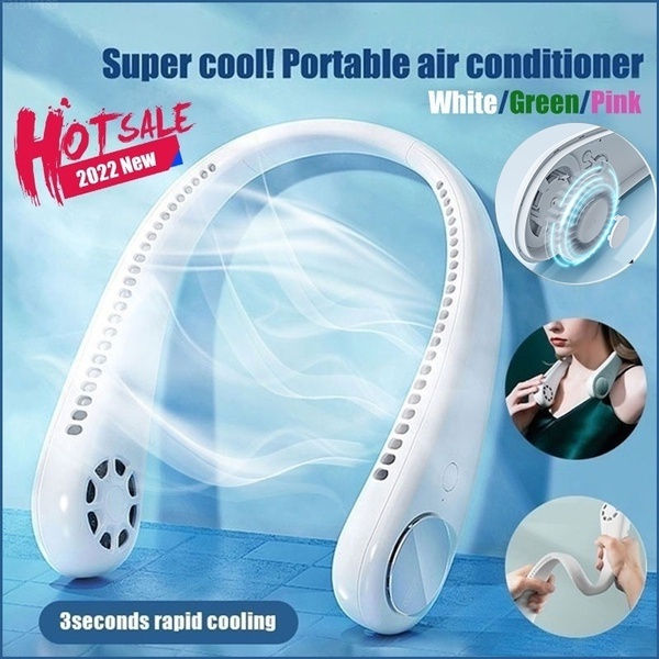 Cooling neck small fan portable lazy mini USB Bladeless fan neck fan  Lazada PH