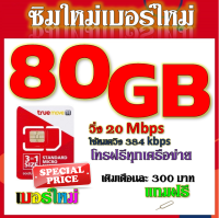 ✅โปรเทพ 20 M speed และจำนวน 80 GB มีโทรฟรีทุกเครือข่าย แถมฟรีเข็มจิ้มซิม✅