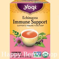 ชา YOGI ORGANIC HERBAL TEA ?⭐Echinacea Immune Support⭐? ชาโยคี ชาสมุนไพรออแกนิค ชาเพื่อสุขภาพ จากอเมริกา?? 1 กล่องมี 16 ซอง