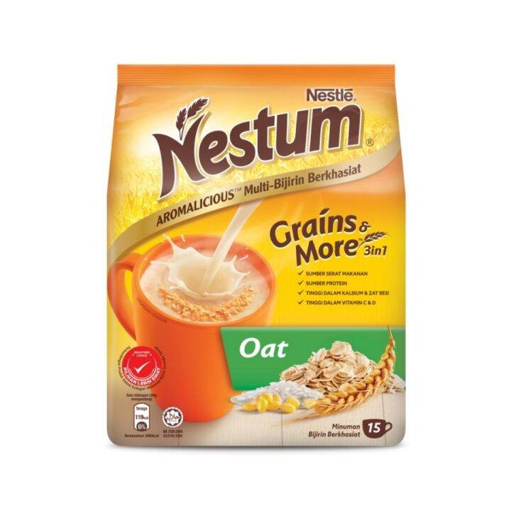 NESTUM Grains & More 3 In 1 Oat Sereal Malaysia (15 Sachet) | Lazada ...