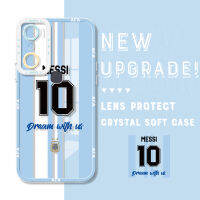 Casing Ponsel Infinix Hot12 Hot12 12i กันตกสำหรับมืออาชีพของแท้เมสซี่เคสโทรศัพท์คริสตัลปลอกอ่อนคลุมทั้งหมดป้องกันกล้องเป็นเคสมือถือใส