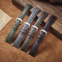 【CHUYANG SHOP】   หนังคุณภาพสูง Watchbands22mm 20มม. 21มม. 19มม. 18มม. การออกแบบใหม่สายรัดลายฉลามพร้อมสปริงบาร์ที่ปล่อยออกมาอย่างรวดเร็ว F19อุทัย