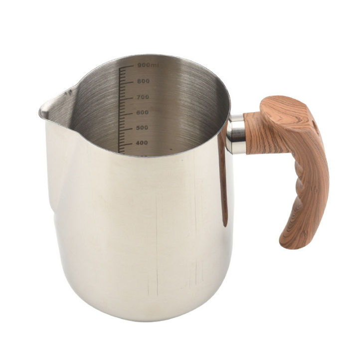 950ml-wooden-handle-milk-frother-pitcher-cappuccino-latte-art-cup-foam-maker-porcelain-milk-jug-melkopschuimer