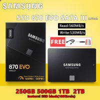 ลด 50% (พร้อมส่ง)[ท้องถิ่นไทย] SAMSUNG SSD (เอสเอสดี) 250GB 500GB 1TB 2TB 870 EVO SATA3 2.5" For Notebook PC ประกัน 5 ปี(ขายดี)