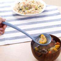 Holiday Discounts Soup Spoon With Hanging Hole Ladle Nordic Style Serving Spoon Long Handle Non-Slip Tableware Thicken Dinner Spoon For Kitchen