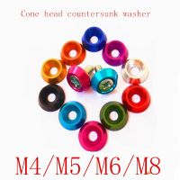 【♘COD Free Cas♘】 wu35451330 ร่ม M8สีอะลูมินัมอัลลอยมี M6 M5 M4มี5ชิ้นร่มหัวแบนสกรูหัวกลมทรงกรวยเว้าสำหรับตกแต่งเครื่องซักผ้า