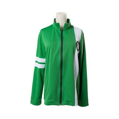 ﹉ Anime Ben Tennyson 10 Cosplay Costume Green Print Cotton T Shirt Hoodie Zip Up Jacket Coat for Kids Adult
