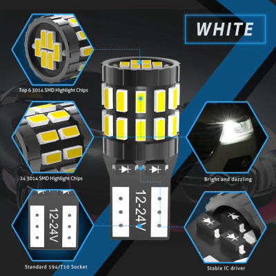 10x W5W T10 LED Canbus Bulb for Chevrolet Cruze Captiva Aveo Orlando Trax Lacetti Spark Car Interior Dome Reading Light