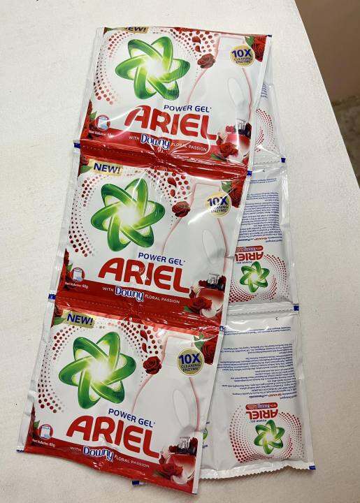 ARIEL LIQUID DETERGENT 64g./60G. TWIN SACHETS 6'S Lazada PH