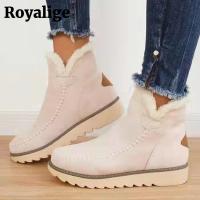 Women Snow Boots Winter 2022 Fashion Casual Warm Shoes for Women Slip On Lady Comfort Female Ankle Boot Footwear Botas De Mujer