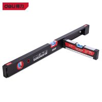 Deli 600mm Foldable Spirit Level Ruler High Precision Strong Magnetic 3 Bubble Level Construction Level Measuring Instruments