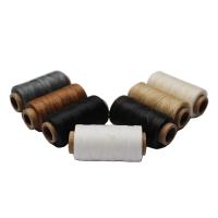 【YD】 Braided Flat 0.8mm 50m Waxed Thread Cord Color Cordage Leather Hand Sewing Stitching