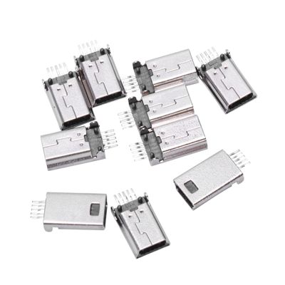 10 pieces Mini USB Type B Male 180 Degree 5 Pin SMD SMT for Soldering Jack Connector