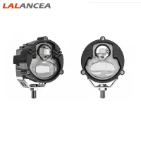 Lanancea มอเตอร์ไซค์ไฟหน้ารถมอเตอร์ไซค์แบบ LED 12V 28W 1000LM สีคู่3500K สีเหลือง6000K หลอดไฟตัดหมอกแบบเปลี่ยนได้ขับขาว【fast】