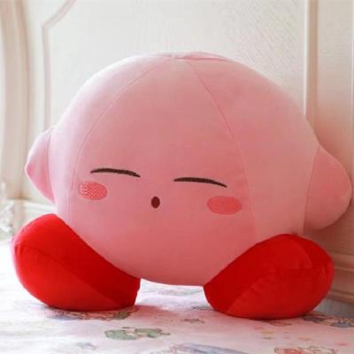 Kirby ตุ๊กตาการ์ตูนตุ๊กตาตุ๊กตาหมอนตุ๊กตาน่ารักบ้านรองเท้าแตะ Drawstring กระเป๋าตาหน้ากากเคอร์บี้รูปอะนิเมะตุ๊กตา Kawaii ของเล่น