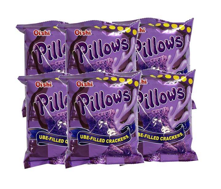 Oishi Pillows UbeFilled Crackers 38g (6 pcs) Lazada PH
