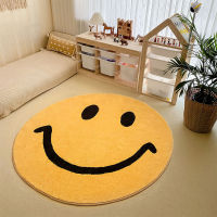 Cartoon Cute Round Carpet Childrens Room Bedside Carpet Bedroom Carpet For Nursery INS Floor Mat Machine Washable Floor Mat