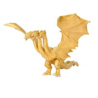 King Ghidorah ตุ๊กตาขยับแขนขาได้ก๊อตซิลล่าโมเดลหนังราชาของสัตว์ประหลาด PVC ขนาด17ซม. รูปปั้นสัตว์ประหลาดสามหัวมังกรของขวัญสำหรับเด็กผู้ชาย