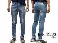 TPPJEANS LightBlueSlim-fit บลูยีนส์ฟอกซีดแต่งขาด No.G13 Size 26-36