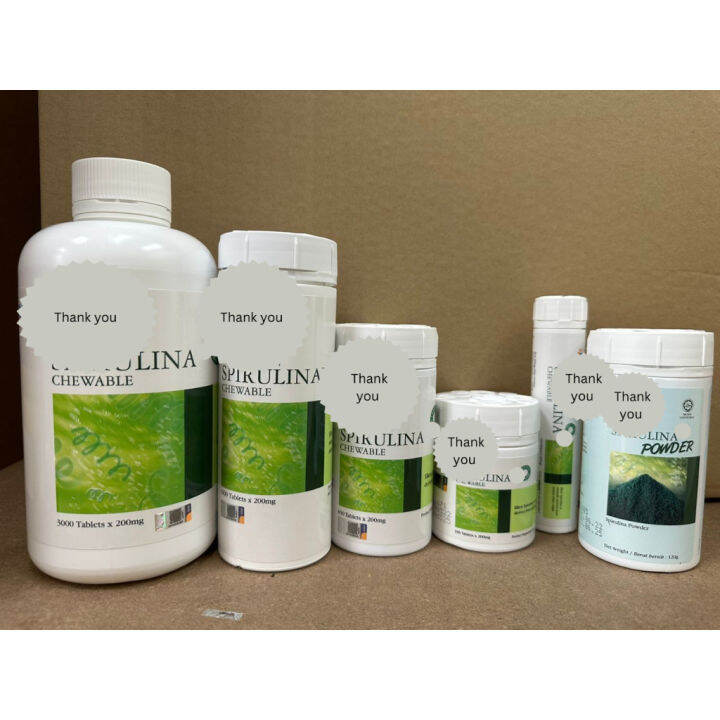 ☉Halal Original from HQ Spirulina 150 350 500 600 1000 1200 3000