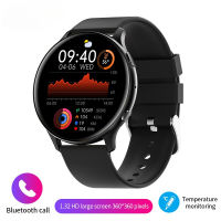 นาฬิกาสุขภาพ New Body Temperature Smart Watch Women Men HD 360 Screen Answer Call Dial Call Smartwatch Men Fitness Trackers for Women Bracelet