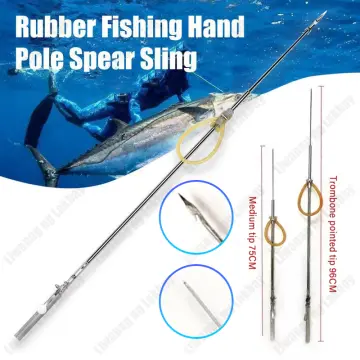 1pcs NEW Speargun Pole Spear Sling Orange Rubber Fishing Hand Pole