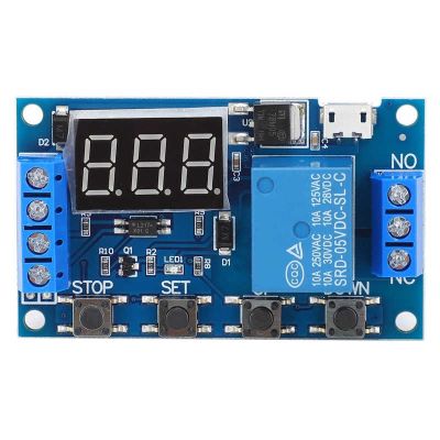 Relay Board Cycle Timing Circuit Switch Timer Delay Trigger Module 6-30V Micro USB 5V JZ-801 Relay Board