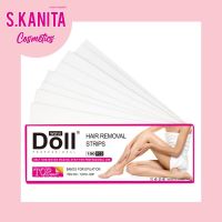 แผ่นแปะลอกแว็กซ์ แว็กซ์เย็น Doll Wax strips 100 แผ่น (SKU-01507)