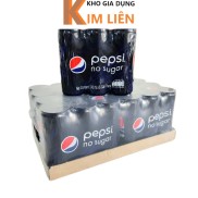 Lốc 6 lon PEPSI mini không đường 240ml nội địa Thái Lan