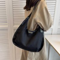 Canvas Bag Female New Student Shoulder Fashion Trendy Wear Preppy Style Large-Capacity Tote Classy 【AUG】