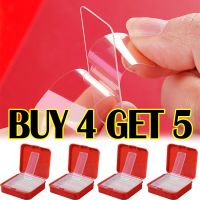 60Pcs/Box Double Sided Stickers Tape Transparent Non-marking Strong Adhesion Tapes Easy To Cut High-adhesive Double Faced Tapes Adhesives  Tape