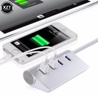 High Speed Mini 4 Port USB3.0 Hub Splitter Aluminium Power for Apple Mac Macbook Laptop Desktop PC Computer USB Hubs