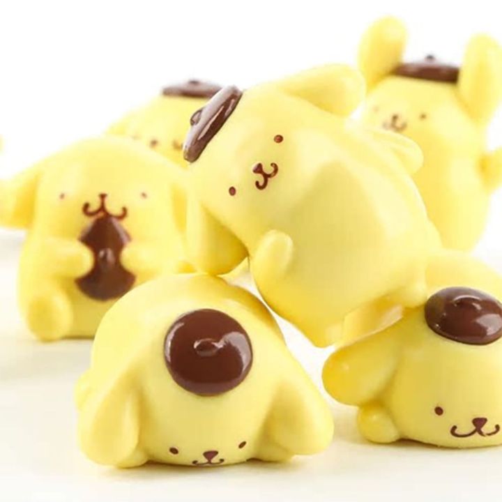 sanrio-pom-purin-โมเดลการ์ตูนดาวคู่เล็กๆน้อยๆประกอบของเล่นน่ารักภาพอนิเมะคริสต์มาสของขวัญสำหรับเด็ก