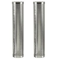 2X Bbq Stainless Steel Accessories Meshes Perforated Mesh Smoker Tube Barbecue Grill Generator Smoker Filter Tool